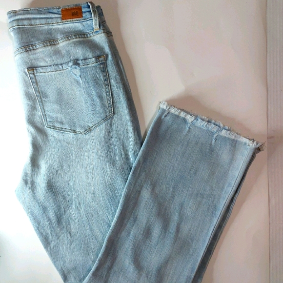 RSQ Sydney Crop Flare High Rise Light Wash Jeans - Picture 3 of 11